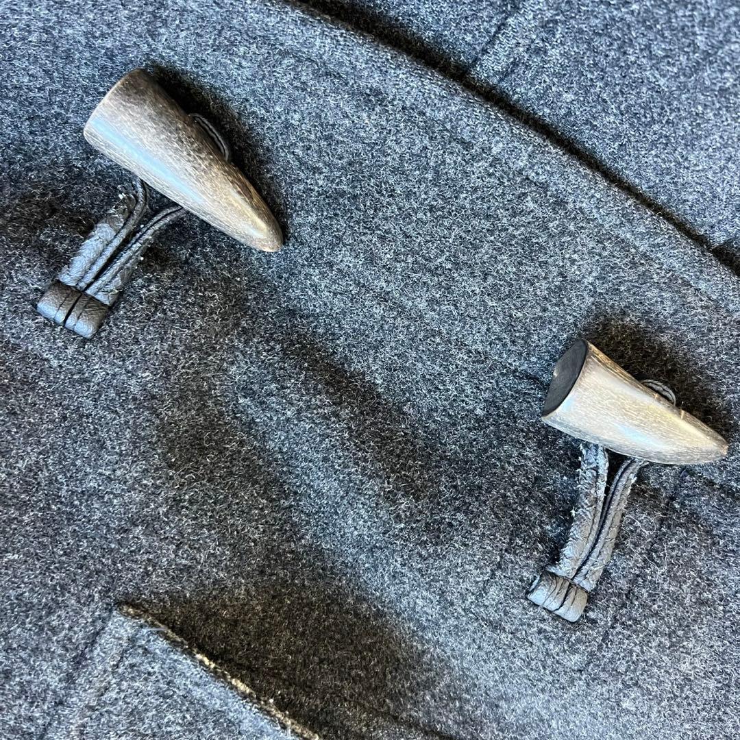 バーバリーブラックレーベル　ダッフルコート　ロング　ダークグレー　ダブルフェイス