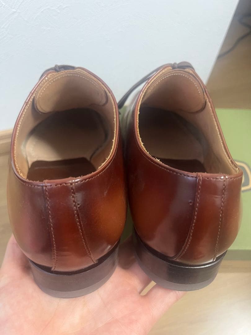 【美品】REGALリーガル ストレートチップ ブラウン茶 25cm