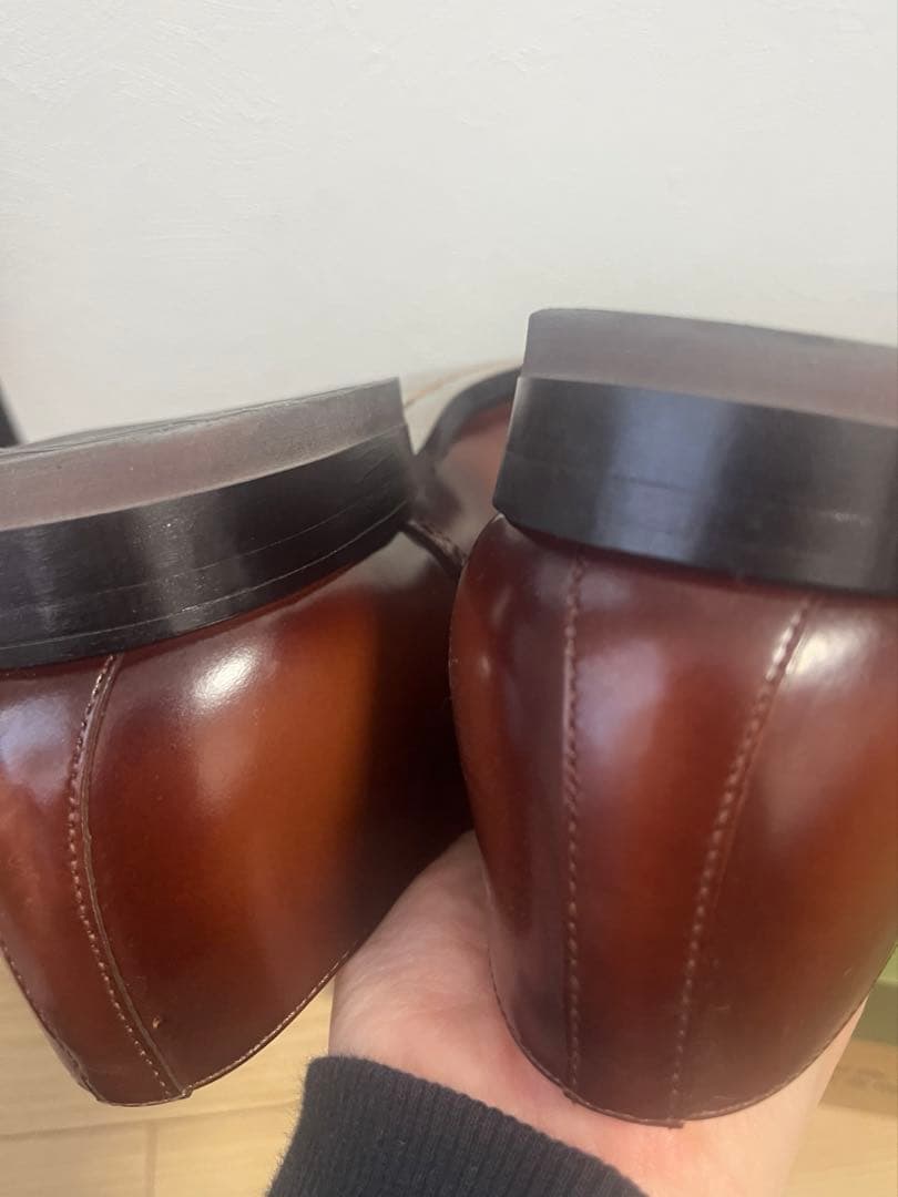 【美品】REGALリーガル ストレートチップ ブラウン茶 25cm