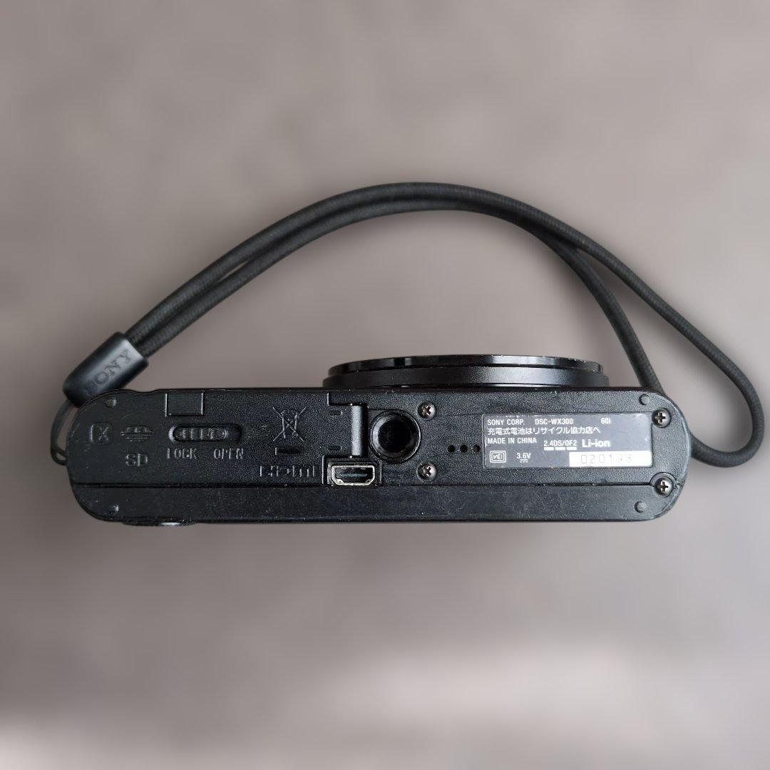 【ジャンク品】SONY DSC-WX300　デジタルカメラ　ブラック　黒　ソニー