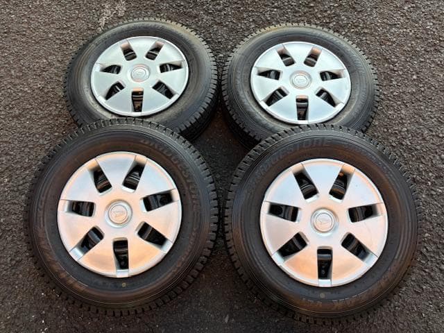 スタッドレスセット 軽バン、軽トラに！ダイハツ ハイゼット純正 スチール
