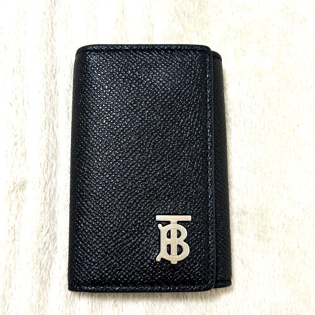 BURBERRY バーバリー TBロゴ 6連キーケース ブラック 黒 レザー