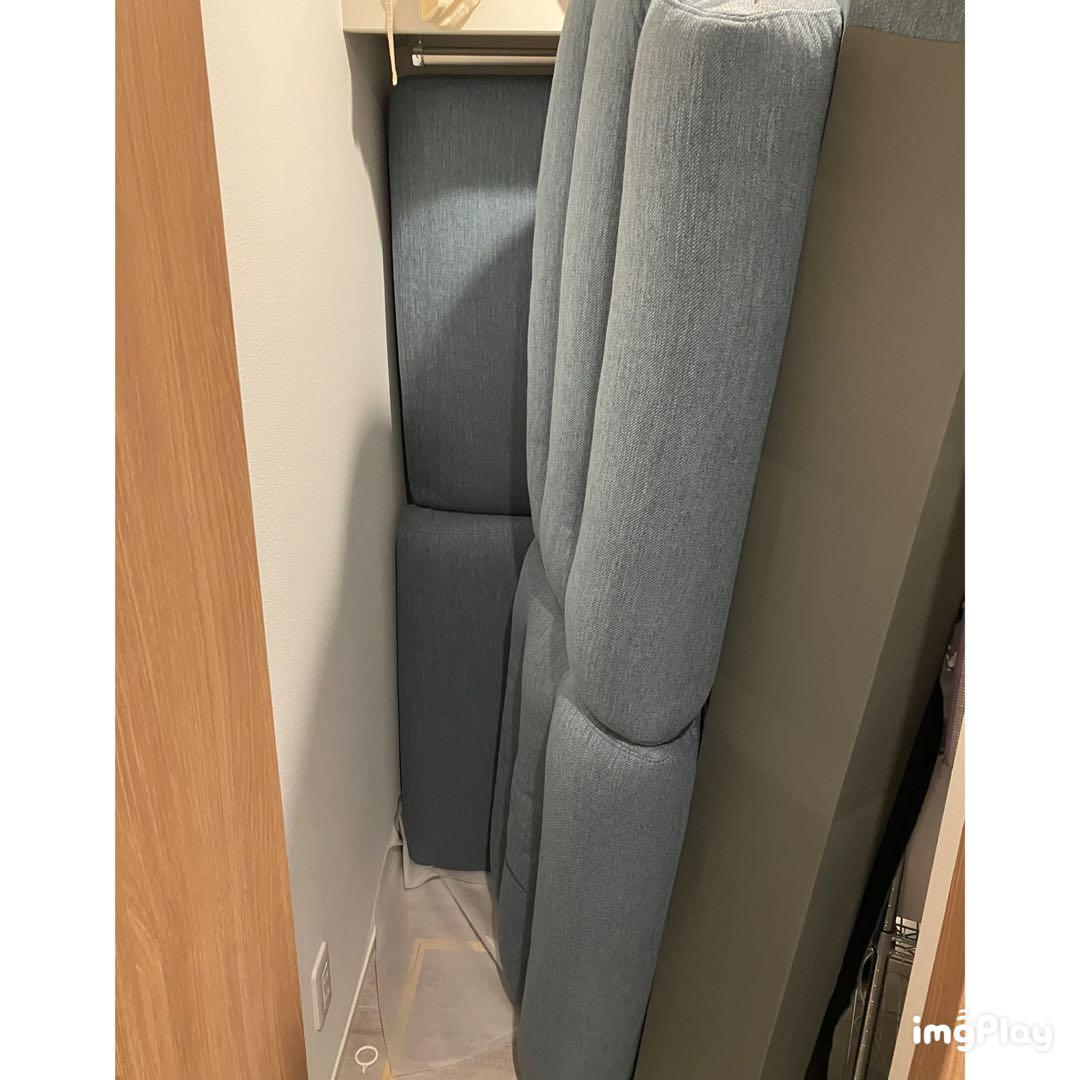 3月末まで掲載★送料込み・美品★ニトリ3人掛け布張りソファ