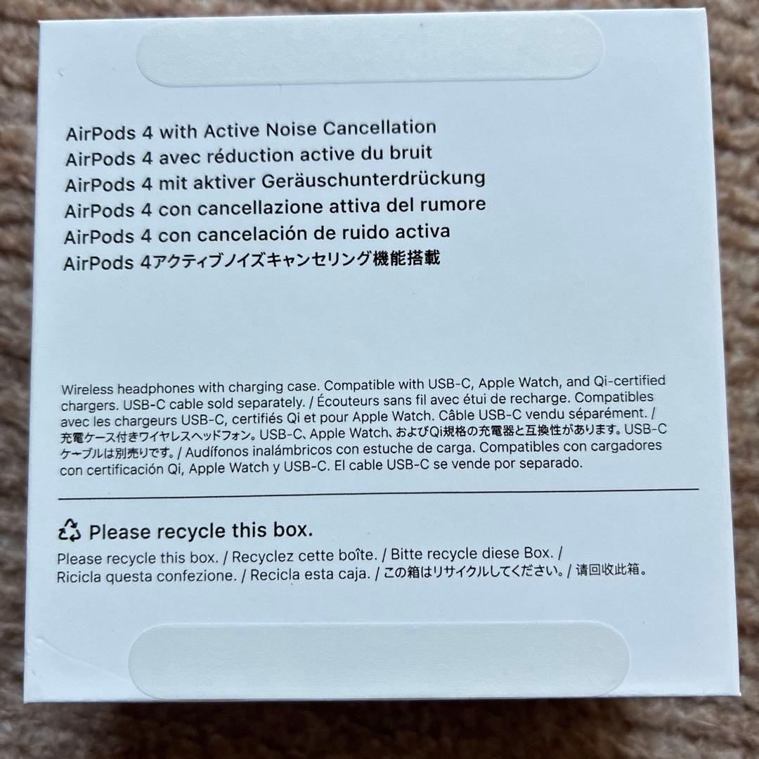 AirPods 4 本体 アクティブノイズキャンセリング T oーm oさん専用