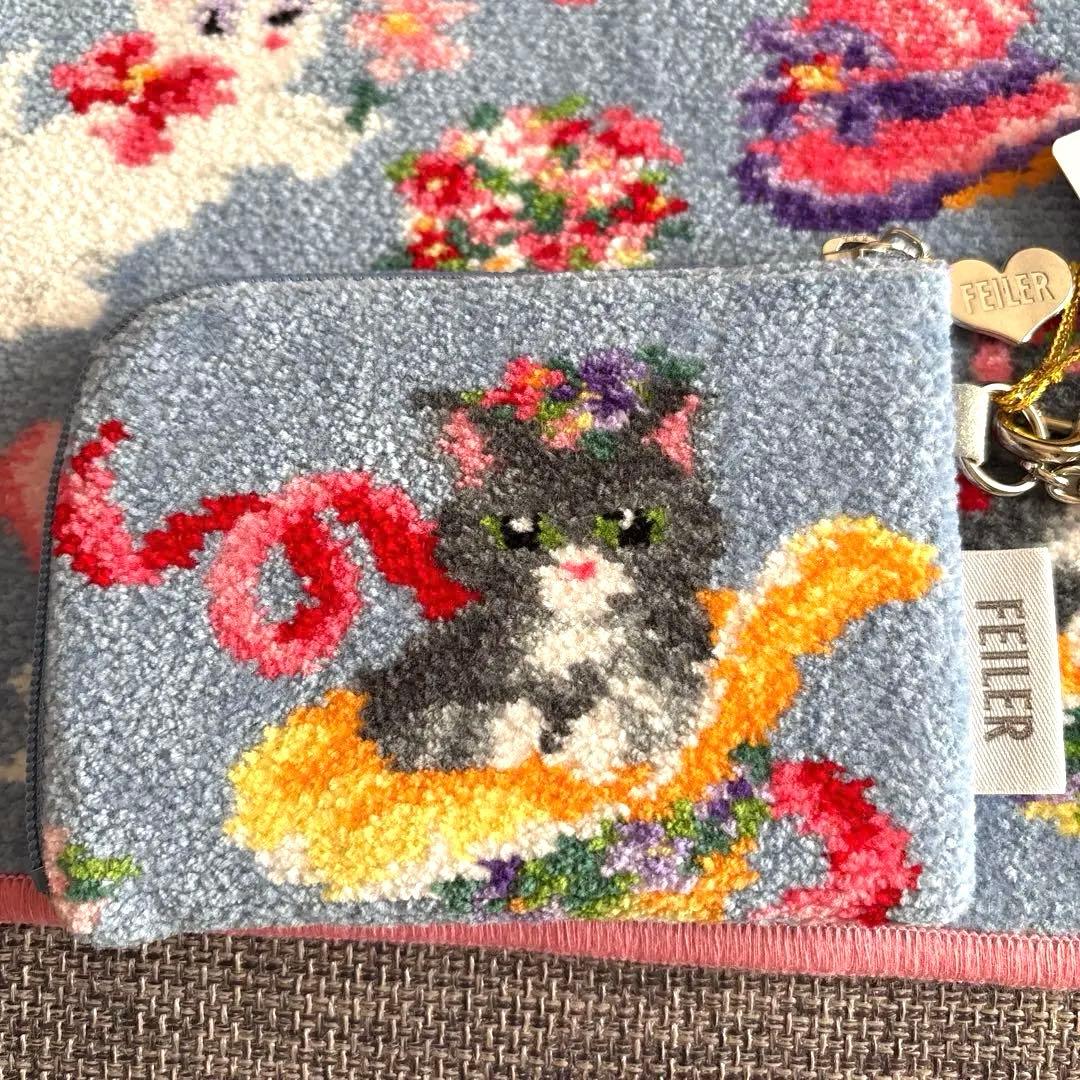 フェイラー　モンプティシャ　2点セット　ハンカチ　ミニポーチ