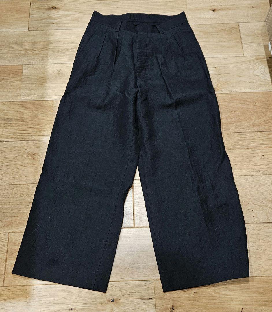 【Nikki】W/LI 2TUCK WIDE TAPERED　スラックス