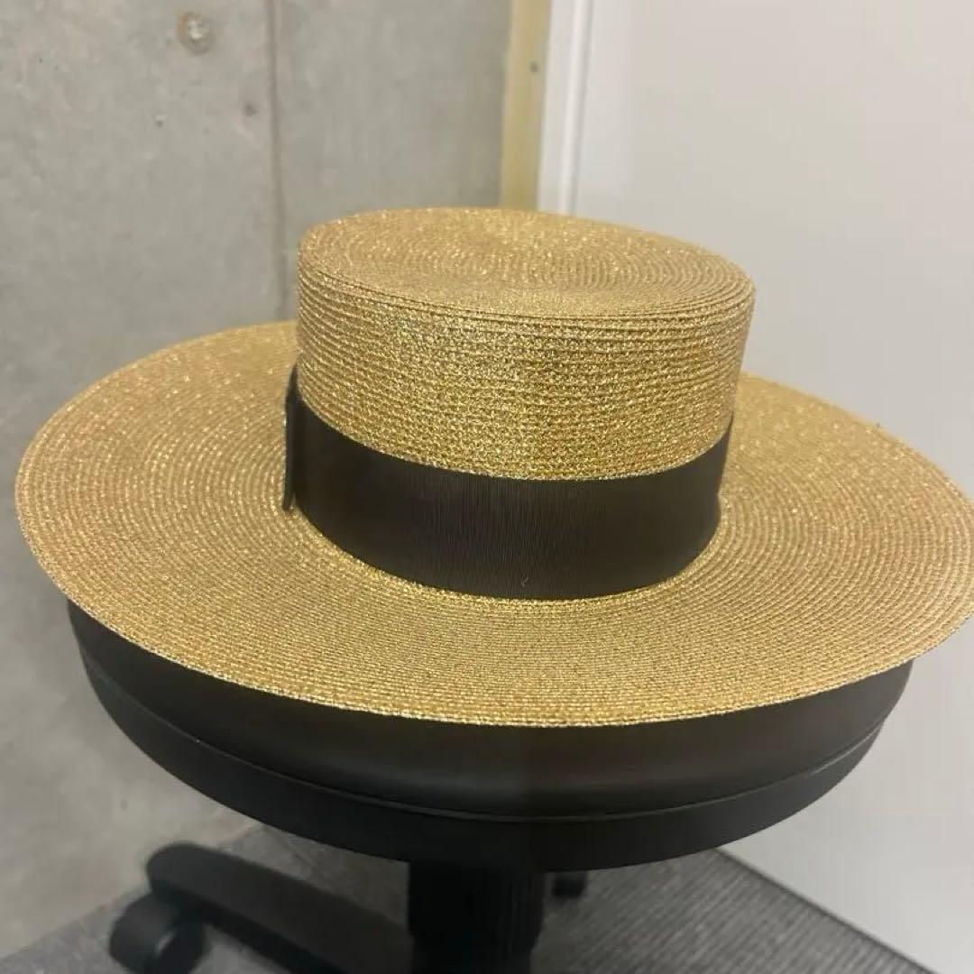 【ほぼ未使用美品】Gucci グッチ ボーラーハット 麦わら帽子