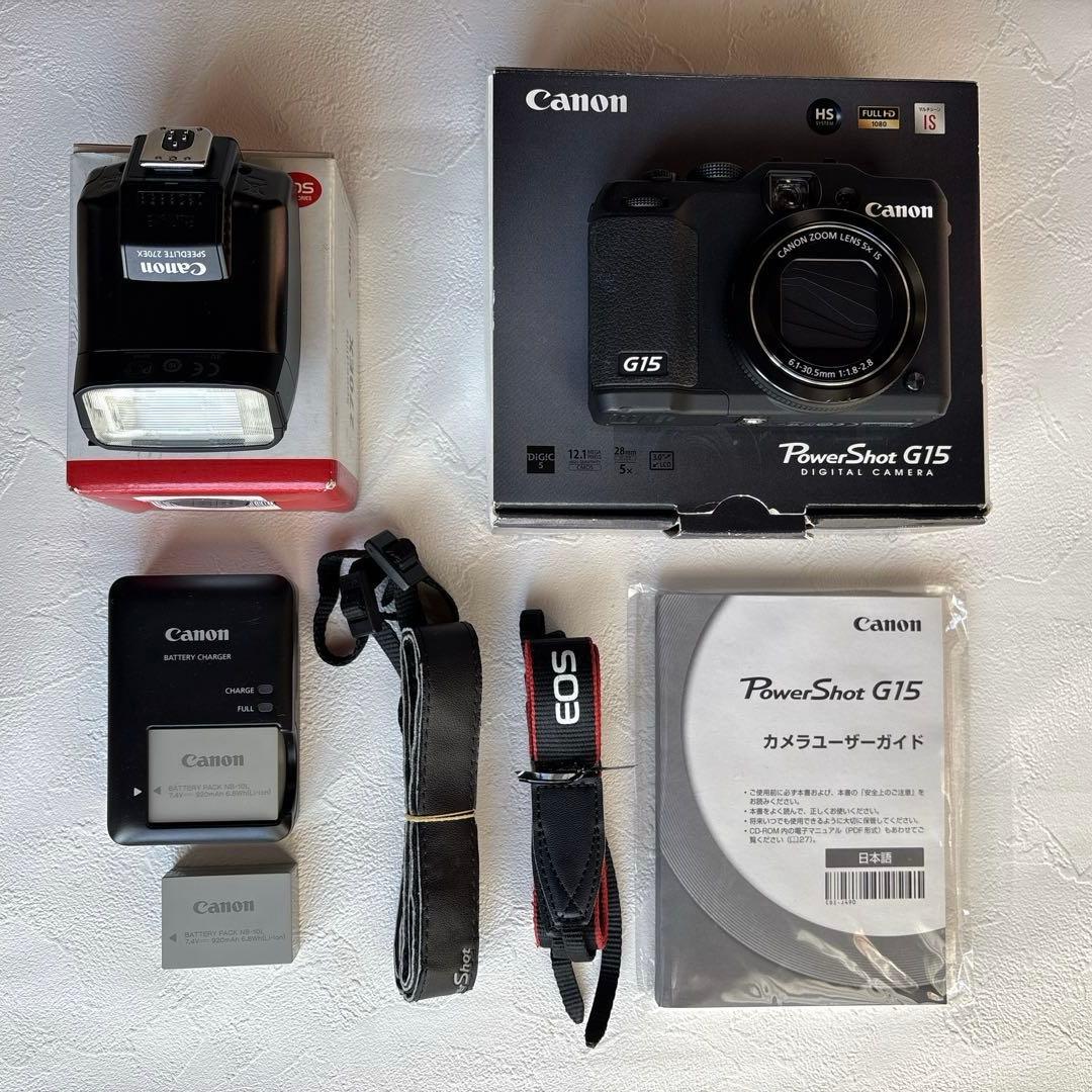 Canonキャノンpowershot G15 スピードライト270EX付