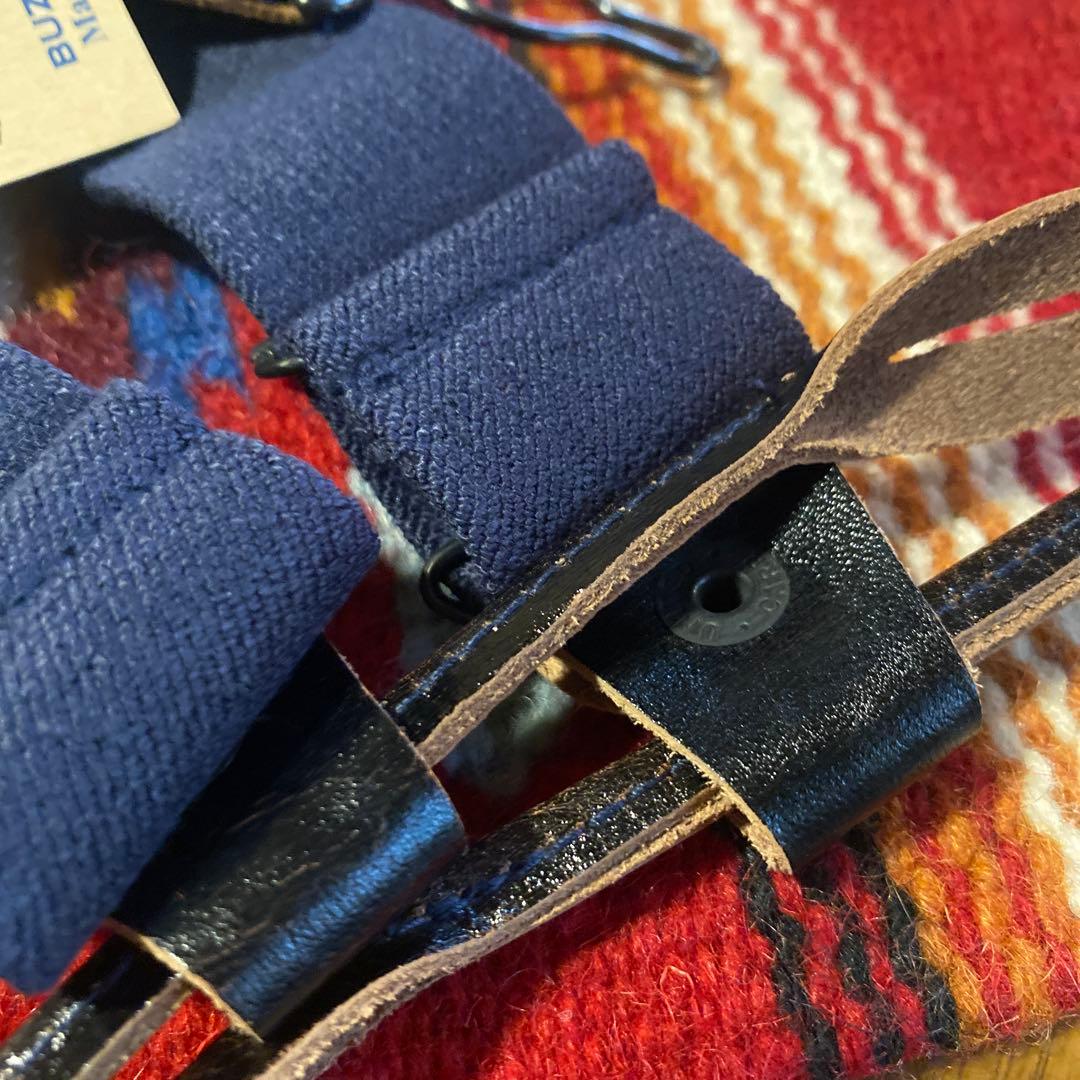 Buzz Rickson's サスペンダー ネイビー FREE