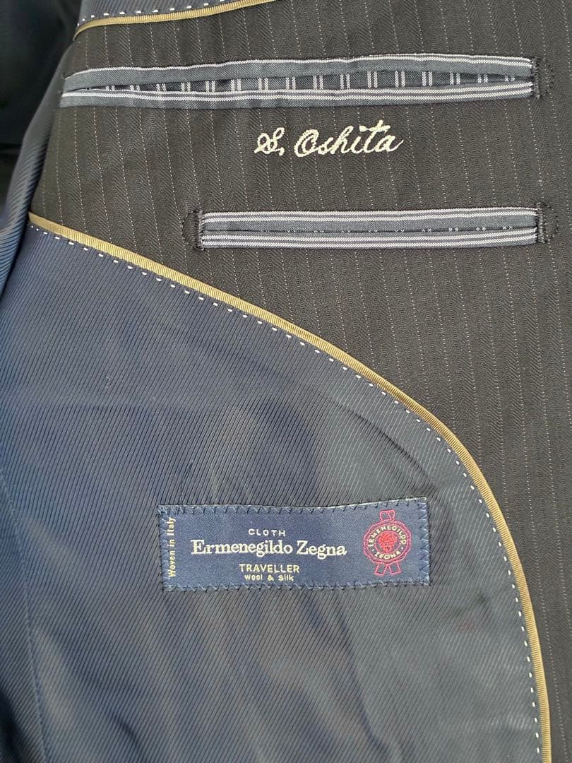 Ermenegildo Zegna ネイビー ストライプ ビジネススーツ　セット