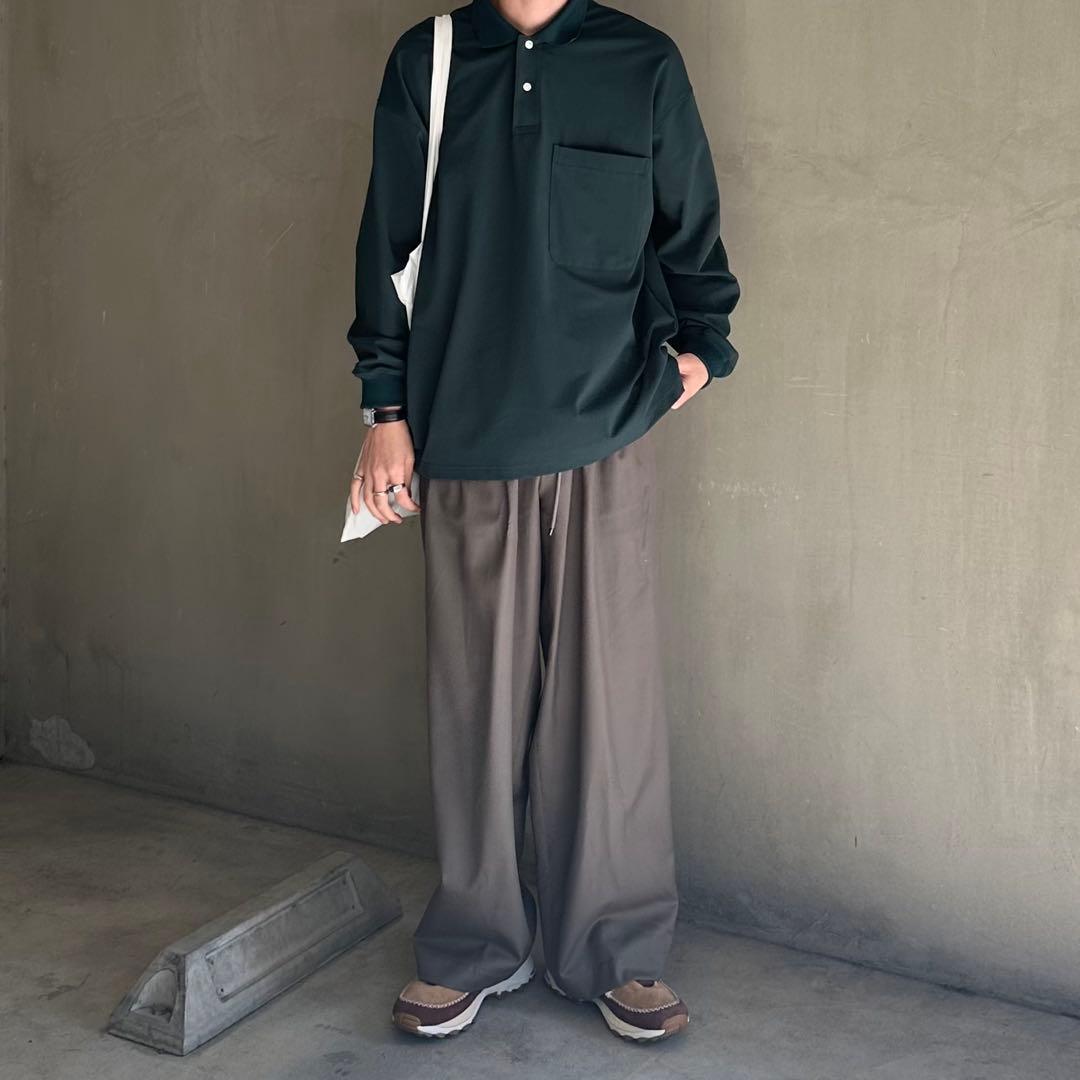 パンツ markaware TRIPLE PLEATED EASY TROUSERS