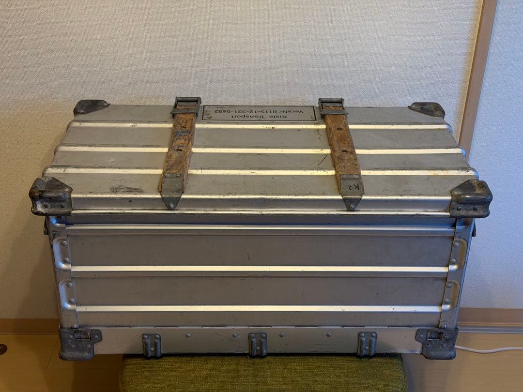 Zarges ビンテージ　折りたたみ式アルミコテナ