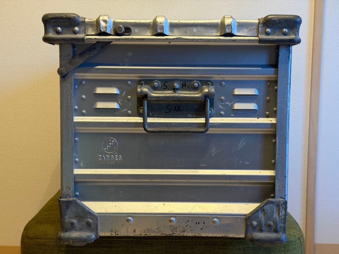 Zarges ビンテージ　折りたたみ式アルミコテナ