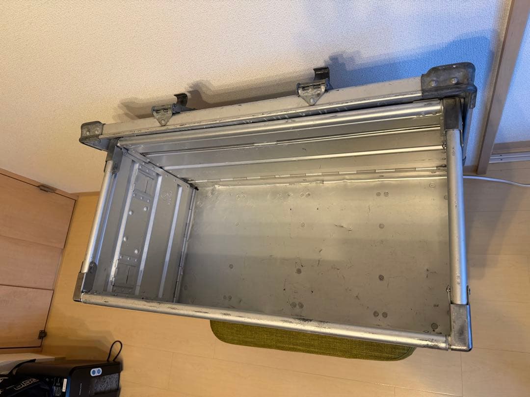 Zarges ビンテージ　折りたたみ式アルミコテナ