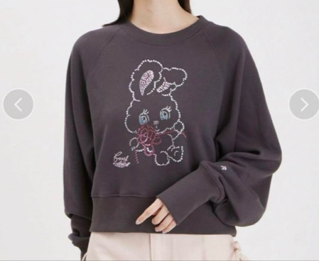 furfur foxy スウェット　チャコールグレー　うさぎ