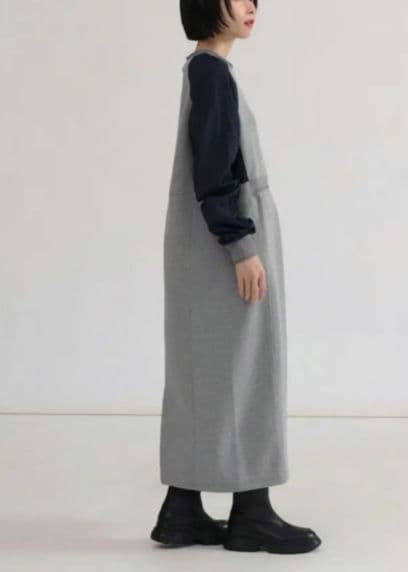 ☆新品、タグ付き☆ LASUD ギャザースリーブ異素材切替OP ヤマダヤ