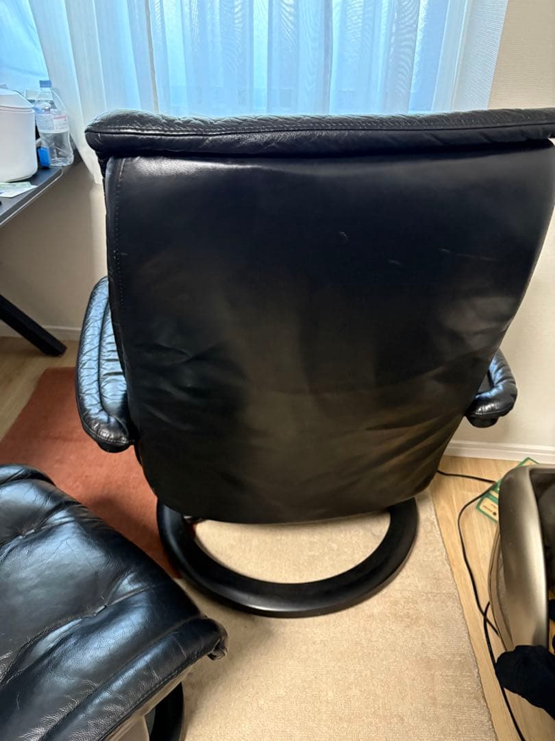 美品 Ｌサイズ エコーネス ロイヤル ブラック ストレスレス②