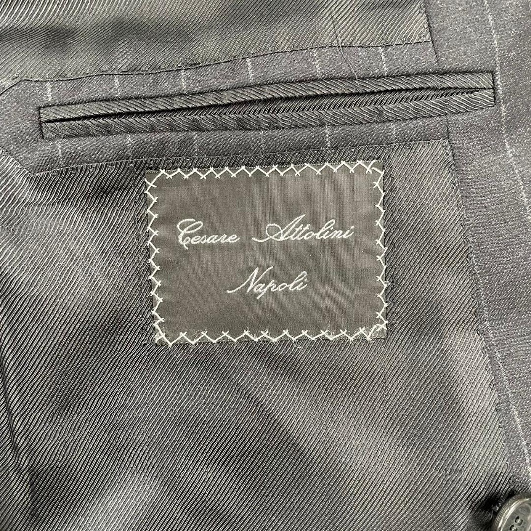 美品 Cesare Attolini スーツ ダブルブレスト ツータック 48