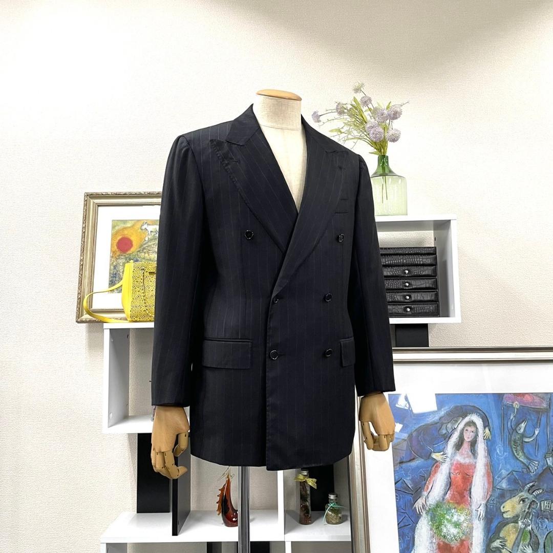 美品 Cesare Attolini スーツ ダブルブレスト ツータック 48