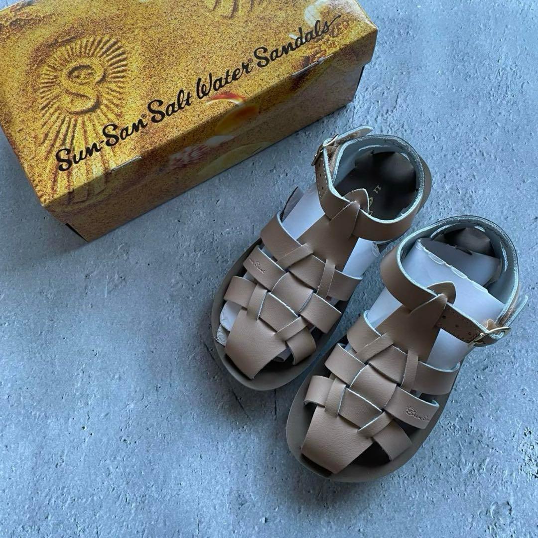 サンダル Salt-Water Sandals Shark Latte 18cm