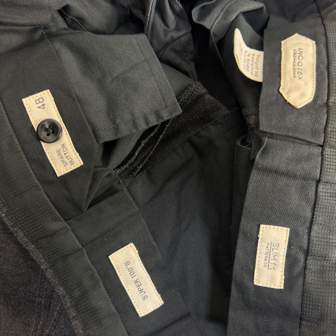 J5060 美品 インコテックス 35型フランネルノープリーツスラックス 48