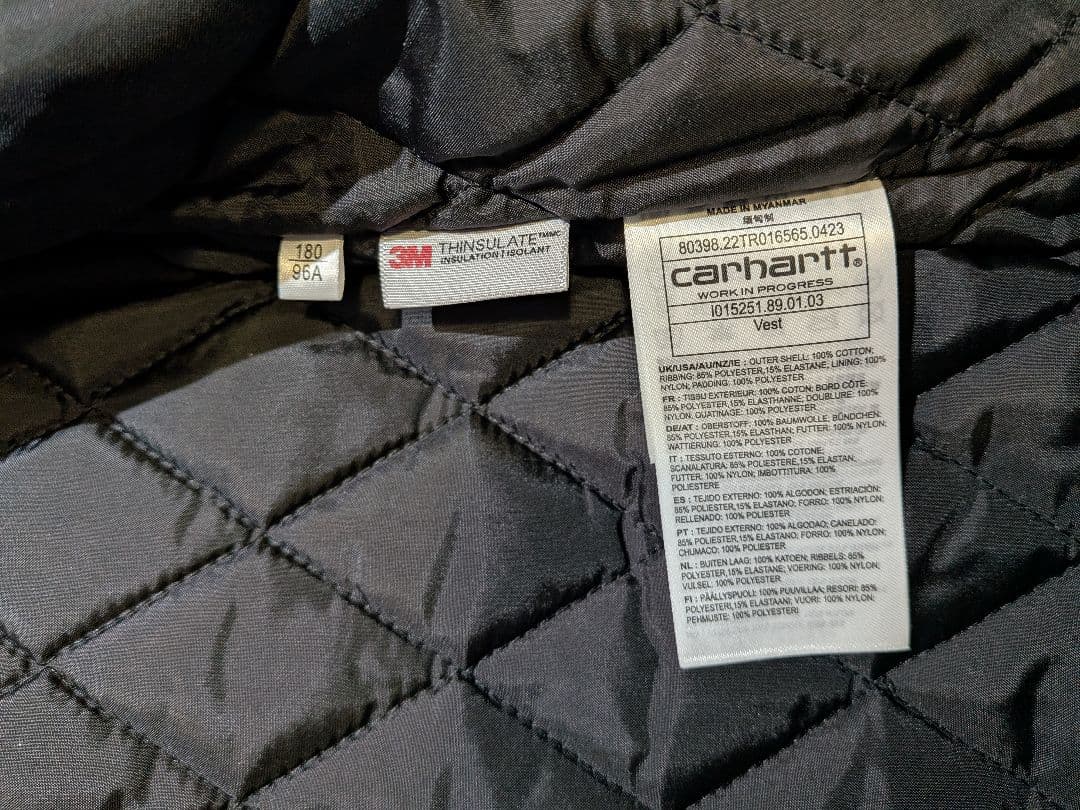 Carhartt WIP CLASSIC VEST ベスト 黒 サイズL