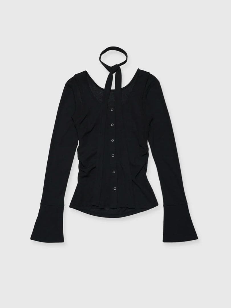 josemoon スカーフチョーカートップス ブラック