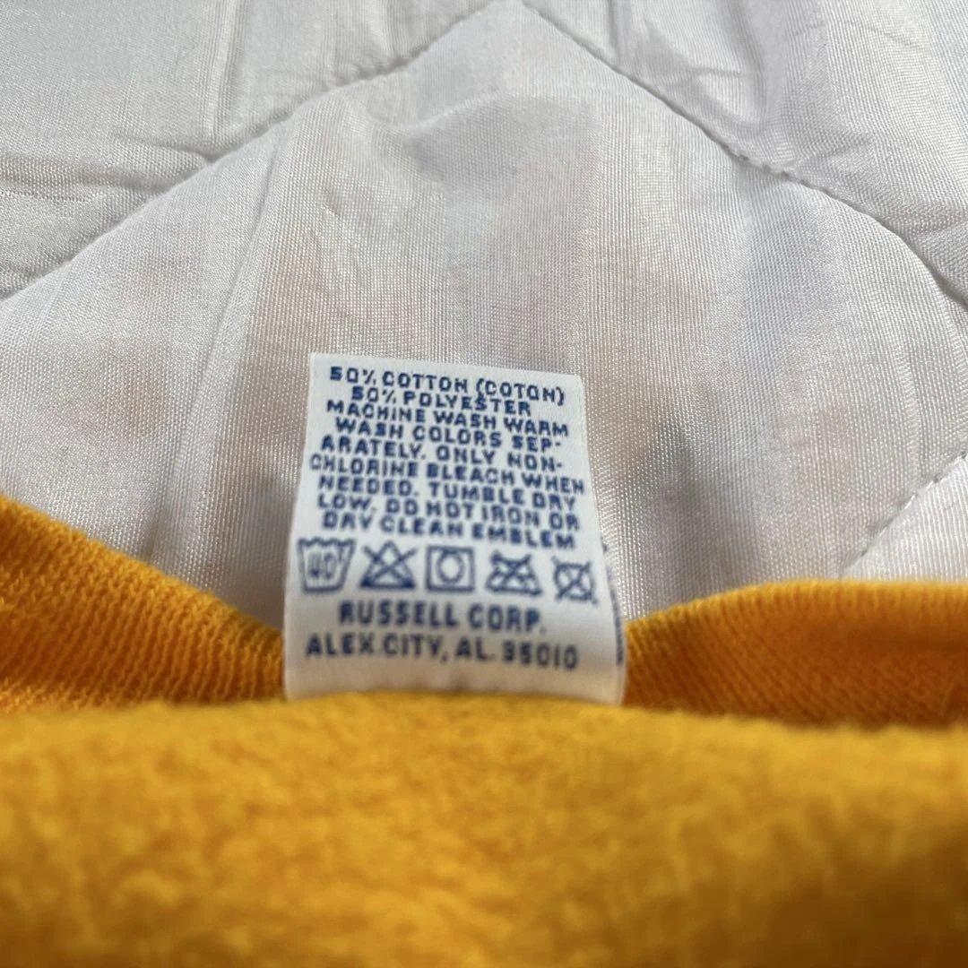 け*ん様 ラッセルアスレチック スウェット トレーナー マスタード L usa製