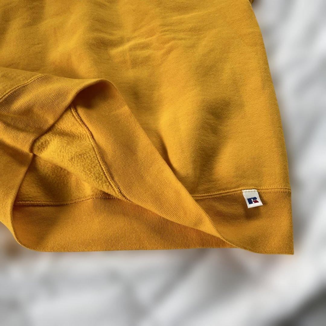 け*ん様 ラッセルアスレチック スウェット トレーナー マスタード L usa製