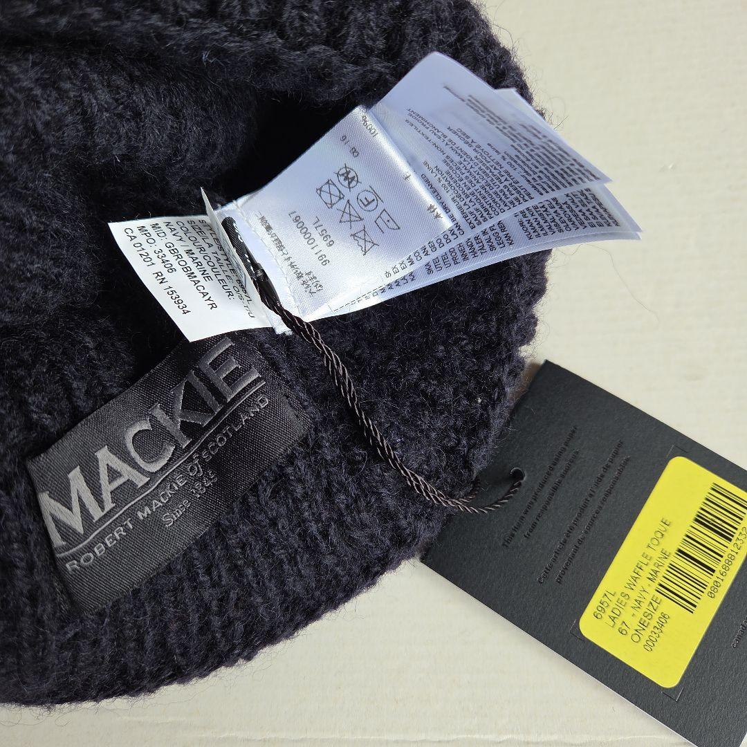 カナダグース　Robert Mackie　ニット帽　ネイビー