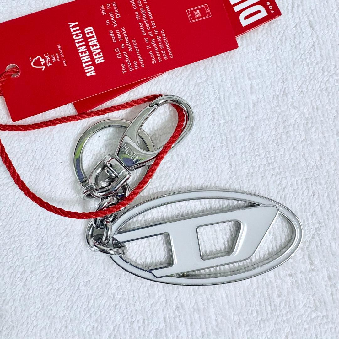 DIESEL ディーゼル キーホルダー メタル Dロゴ X08462 チャーム
