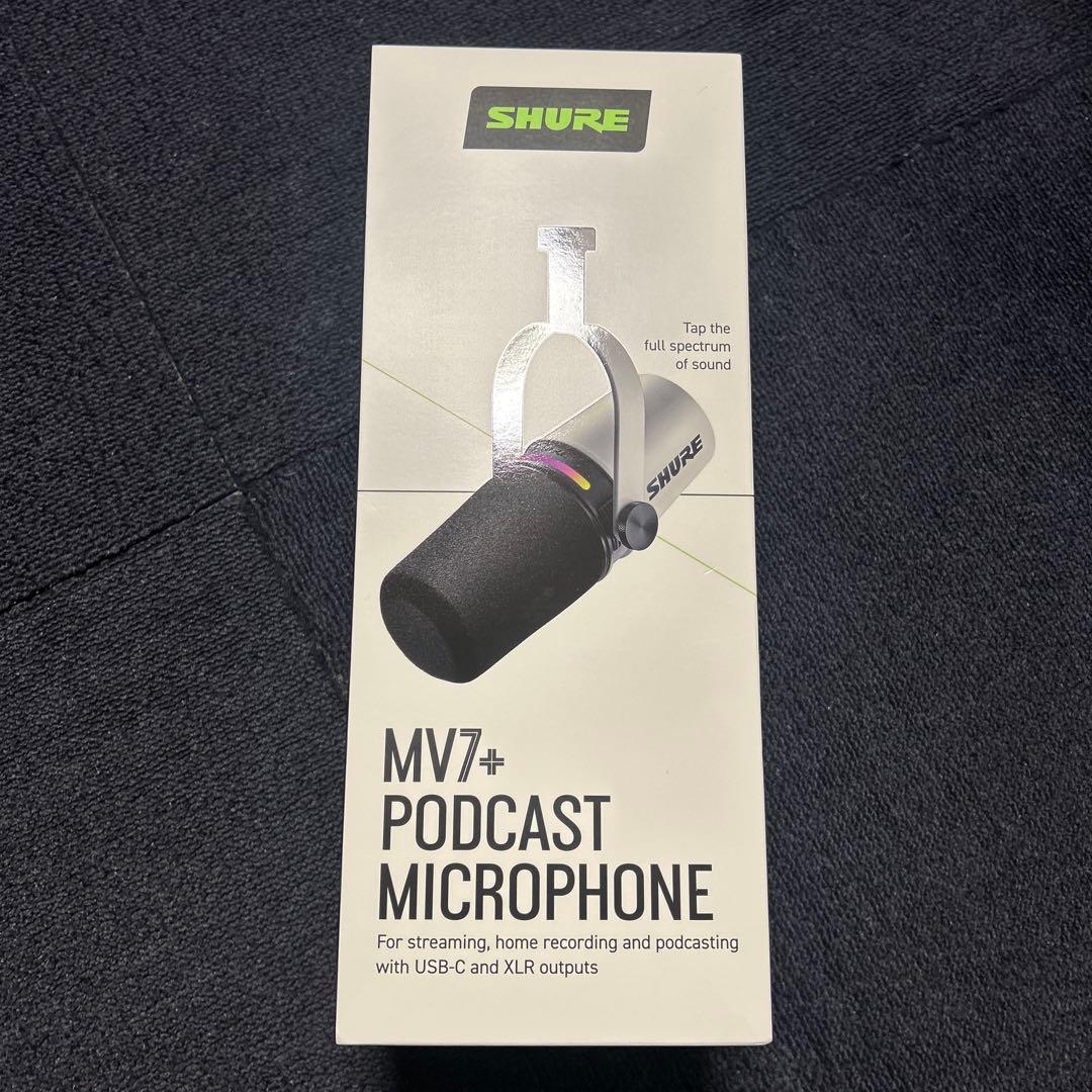 配信機器・PA機器・レコーディング機器 SHURE MV7+ Podcast Microphone