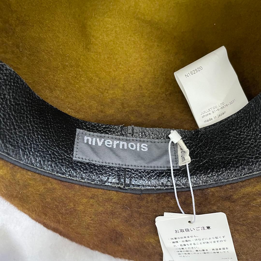 【新品】 nivernois 二ヴァーノイス ラビットハット フェルト BU33