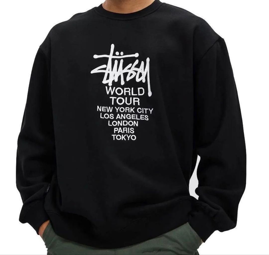 [STUSSY] Solid World Tour Crew ニット セーター