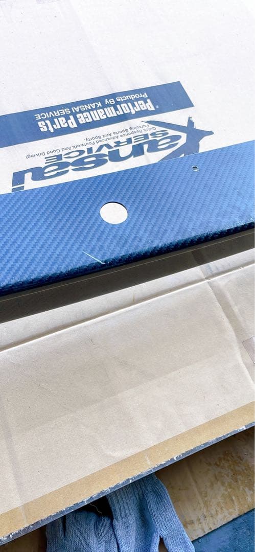 R35 GT-R Kansai SERVICE カーボン フロントリップ 中古