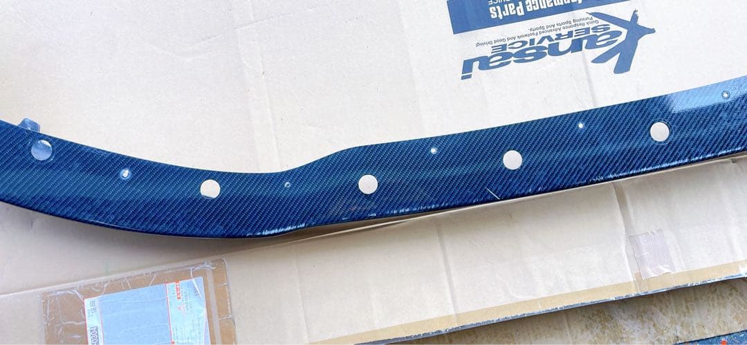 R35 GT-R Kansai SERVICE カーボン フロントリップ 中古