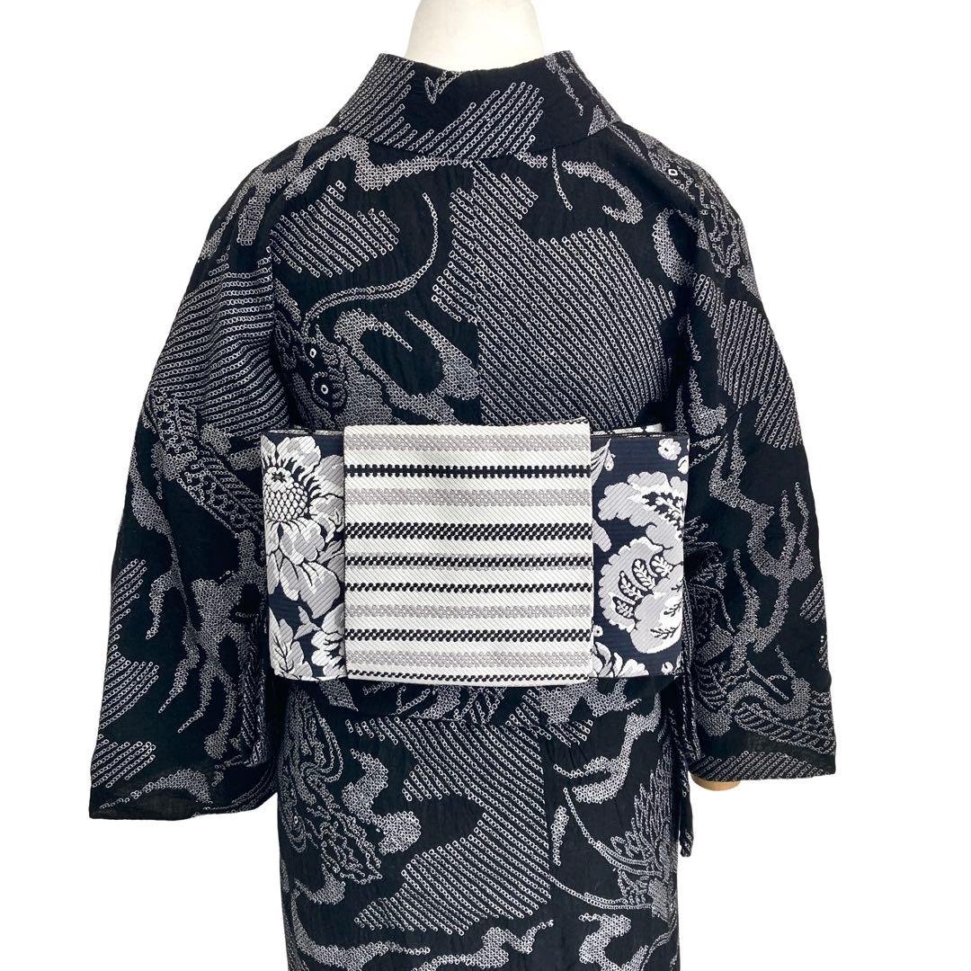 ™️32 龍　有松絞り　絞り染め　絞り浴衣