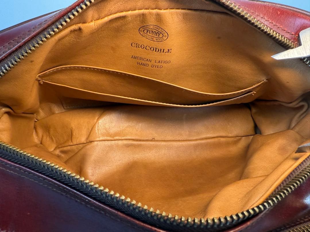 FUNNY製ダブルファスナーセカンドバック2室(Custom Made)