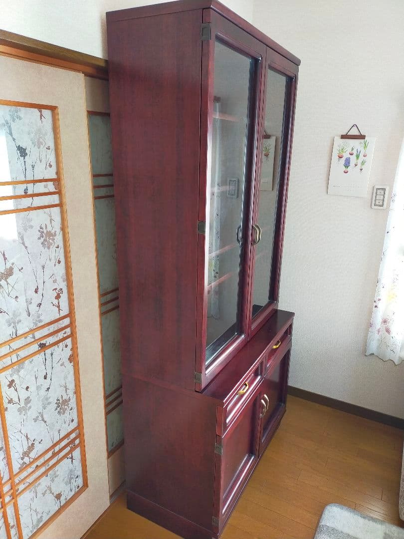 【最終価格】カリモク　本棚　食器棚　キャビネット　送料込