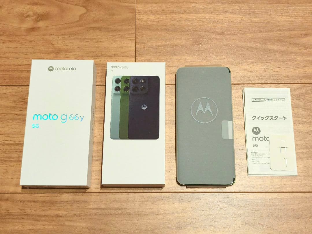 最新モデル　moto g66y 5G 128GB A501MO　ディルグリーン