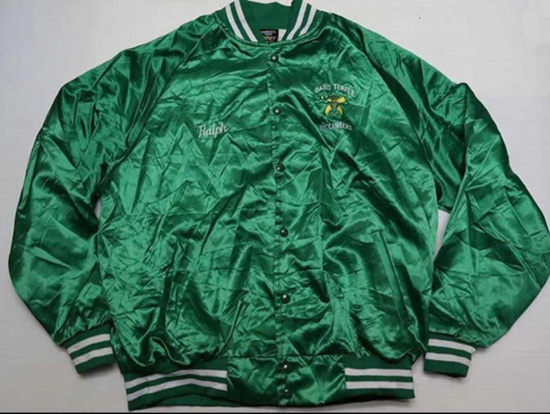 フリーメイソン　サテン　ジャケット　XLスタジャン　清春