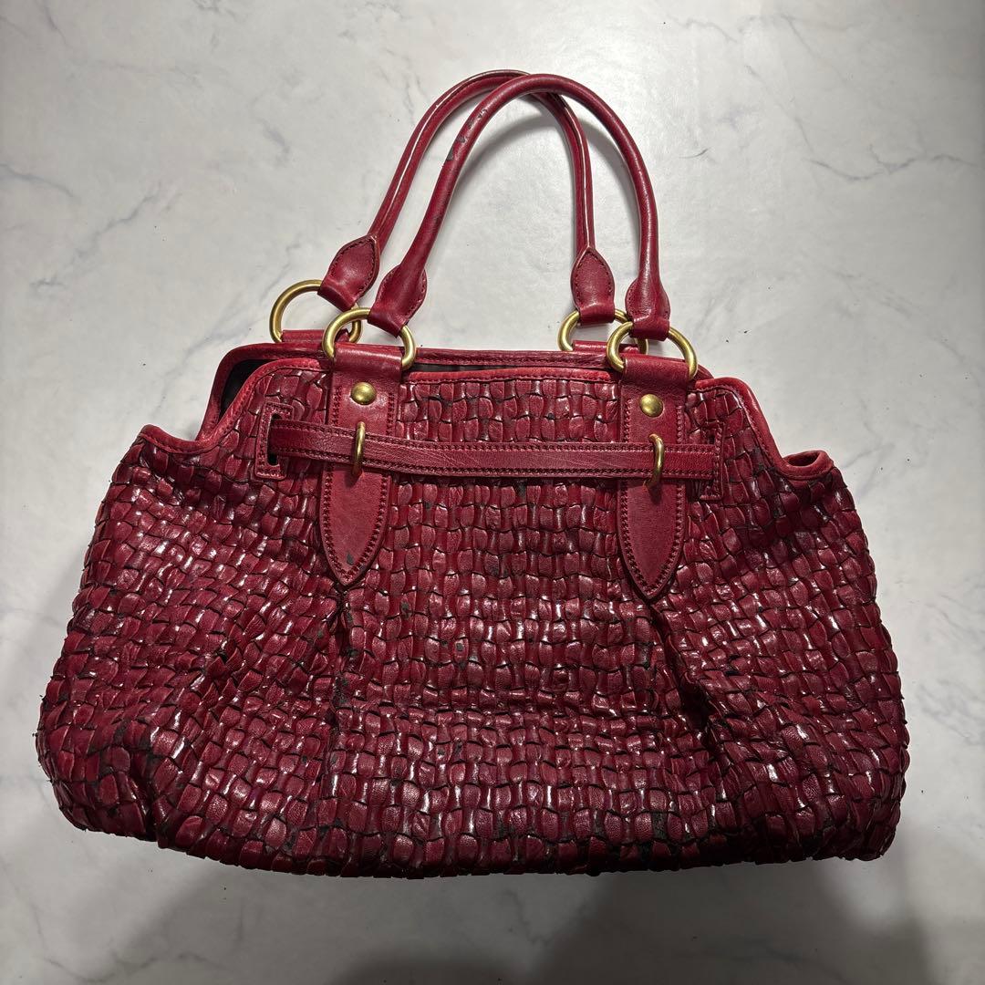 miumiu レザー ハンドバッグ イントレ アバンチュール