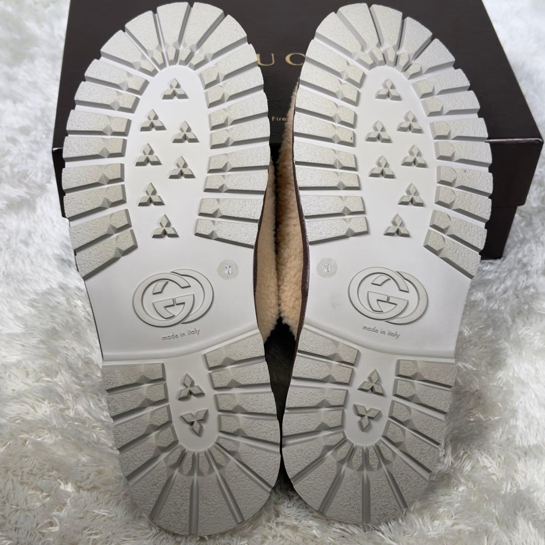 美品✨GUCCIグッチ ノースフェイスコラボボアサンダル ホースビット GG