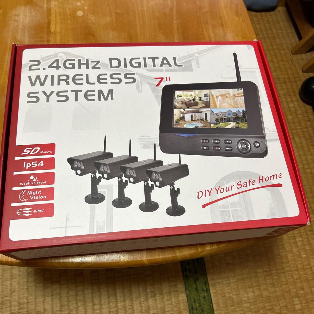 防犯カメラシステム 7インチ 4台セット　 400-CAM035-4