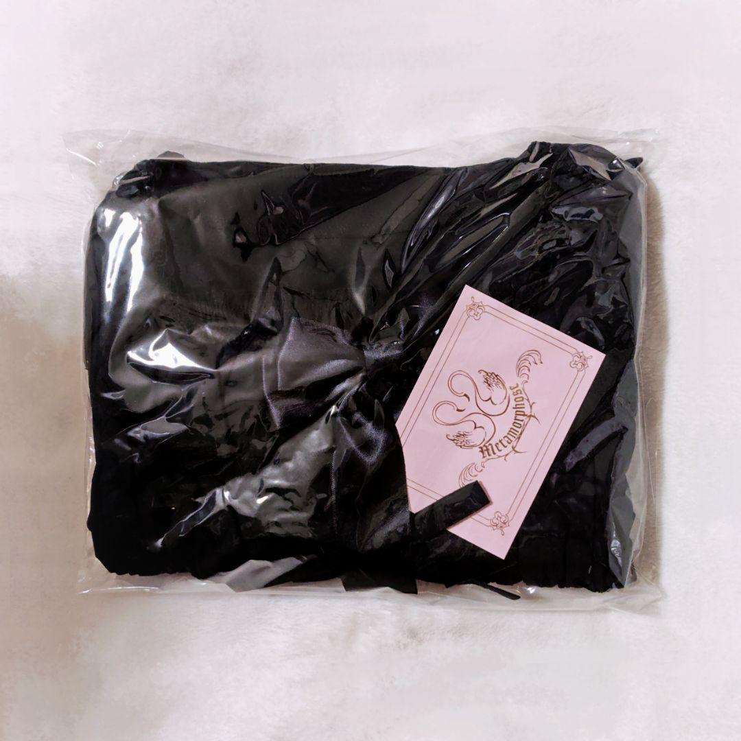 メタモルフォーゼ 無地スクエアあき長袖ブラウス ブラック 通常サイズ