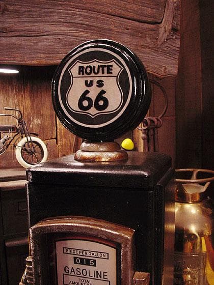 アウトレット セール品 ルート66のガスポンプCDラック キャビネット ラック