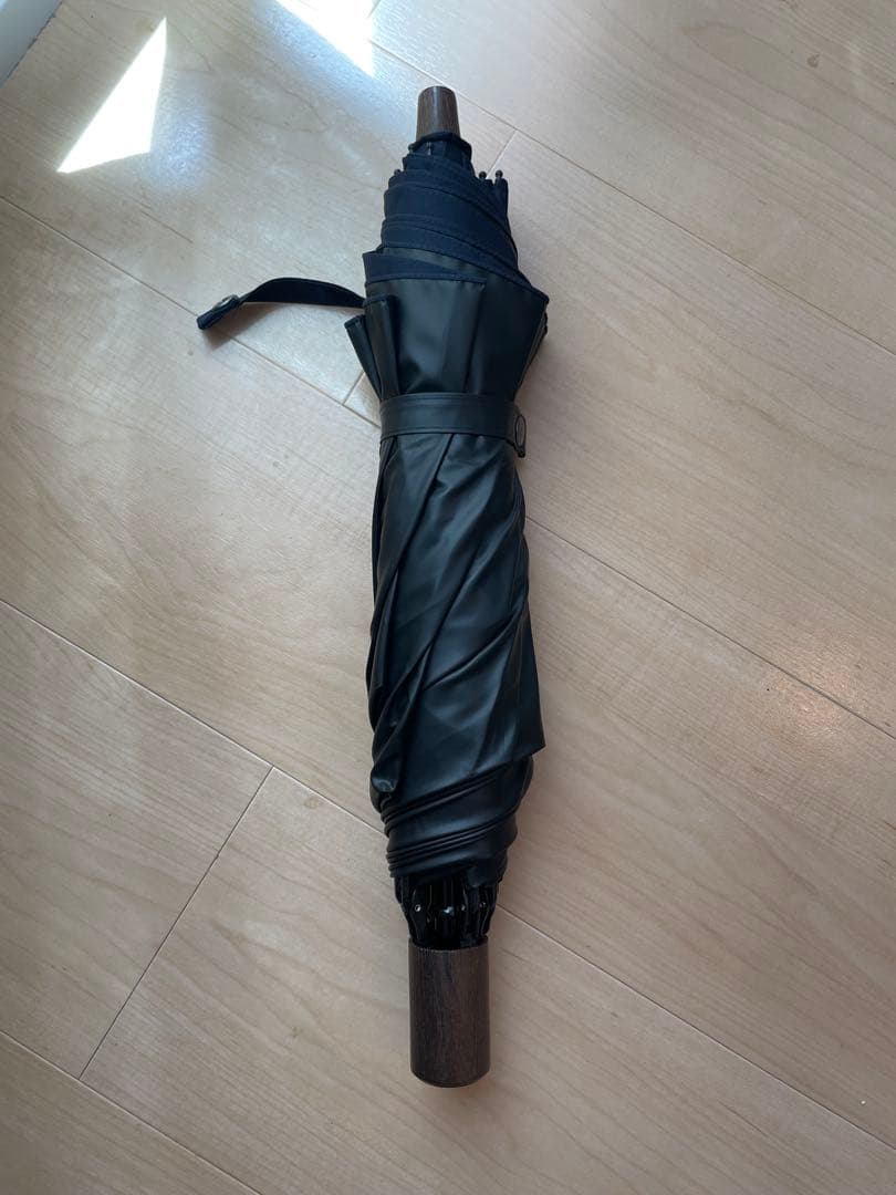 SUN BARRIER 100 折りたたみ日傘２段折 大判 / 無地　ネイビー