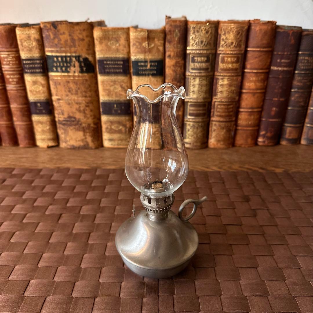 アンティーク/ ビンテージ / オイルランプ ランタン / キャンプ アウトドア