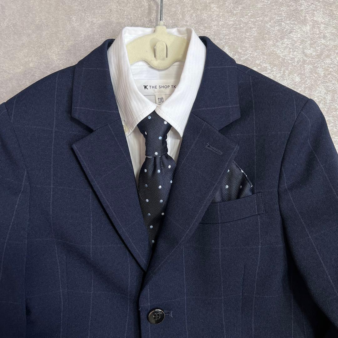 【極美品】ザショップTK タケオキクチ キッズスーツセットアップ 男の子 110