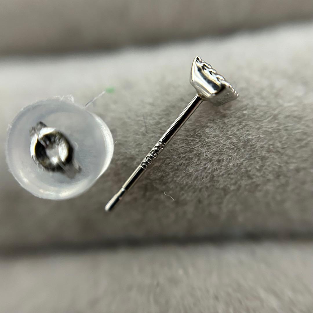 天然　アレキサンドライト　ピアス　pt900 プラチナ　ルース　一粒ピアス